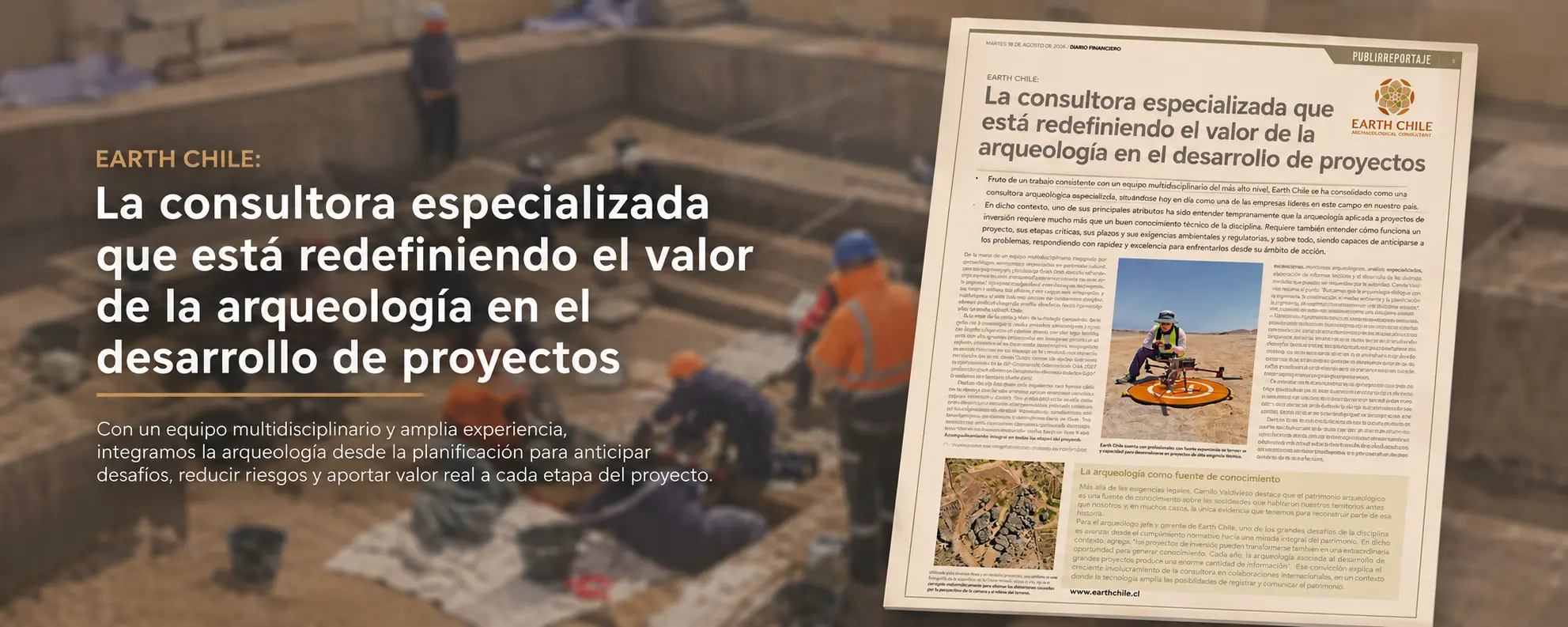 Earth Chile: consultora especializada en arqueología aplicada a proyectos