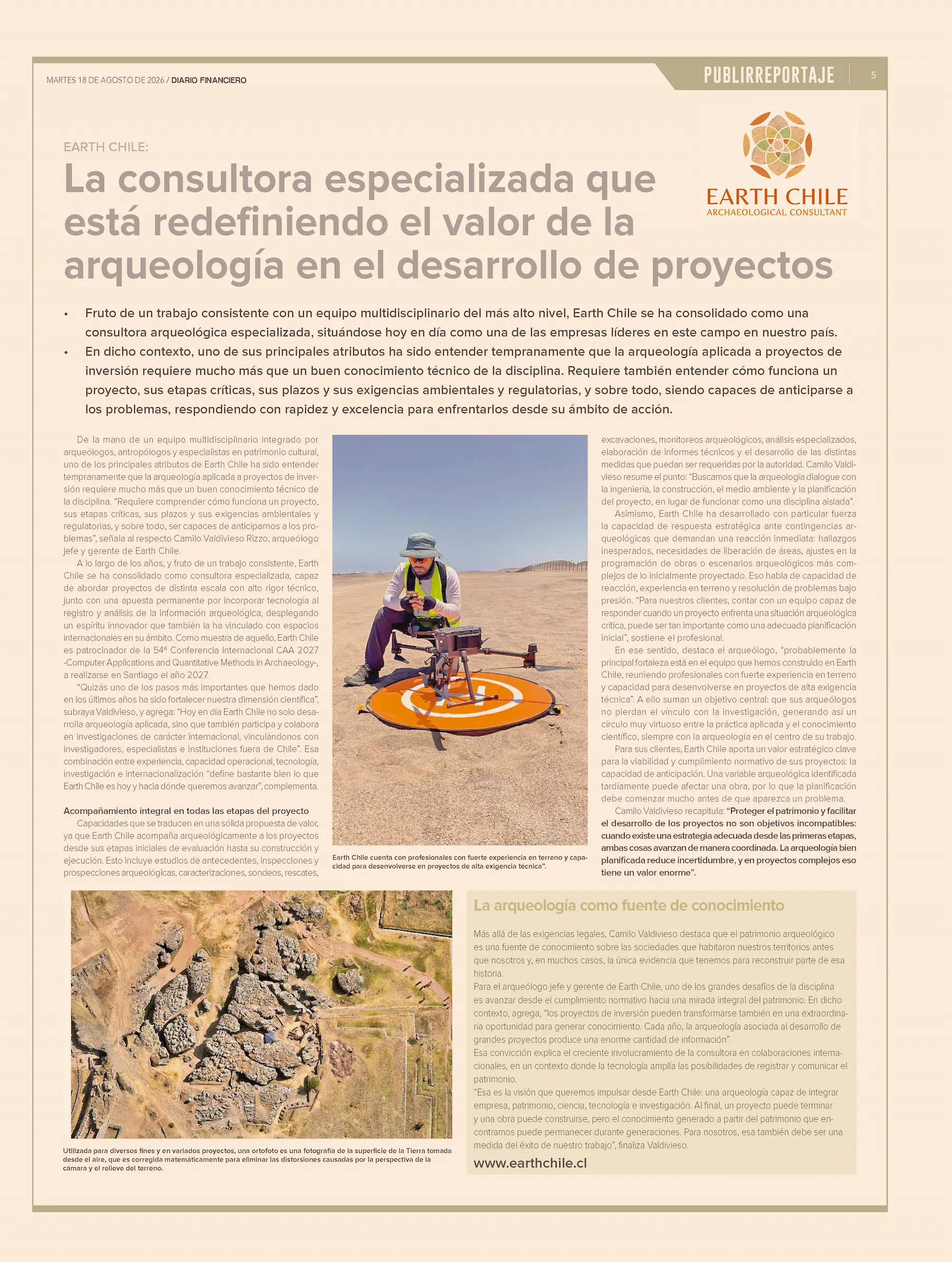 Suplemento de noticias de EarthChile